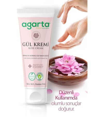 Agarta Natural Rose Aromatic Moisturizing Hand and Body Care Cream 75 ml - Buy Online on GoSupps.com