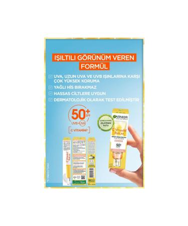 Garnier Daily Sunscreen Fluid Face Cream Luminous Texture - Buy Online on GoSupps.com