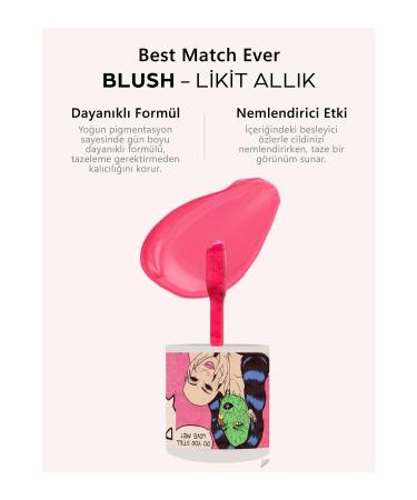 BEST MATCH EVER Intense Pigment Dusty Rose Liquid Blush - Natural Look - Fruit Scented Blush - Liquid Blush - 10 ml - Buy Online on GoSupps.com