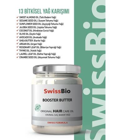 SwissBio Booster Butter Nourishing Hair Care Oil with 13 Natural Oils 200 ml - Buy Online on GoSupps.com