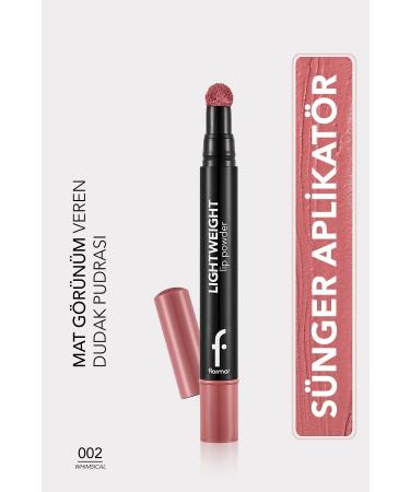 Flormar Lightweight Matte Lip Powder (PINK) - Lightweight Lip Powder - 002 Whimsical - 8682536007443