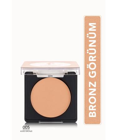 Flormar Intense Pigmented Shimmering Bronzer - Bronzing Powder - 005 Kissed Bronze - 8682536053433
