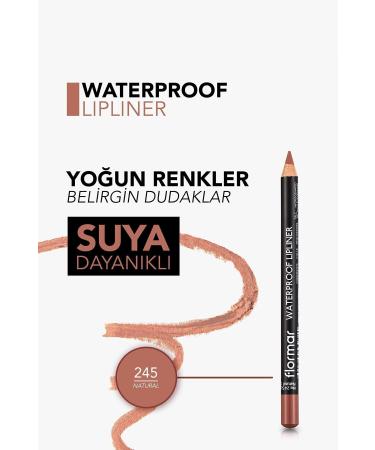 Flormar Waterproof Lip Pencil (NATURAL DARK BROWN) - Waterproof Lipliner - -245 Natural - 8690604567607 - Buy Online on GoSupps.com