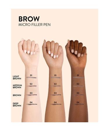 Flormar Eyebrow Mascara and Eyebrow Shadow - Brow Micro Filler Pen 001 Light Brown 47000097-001 - Buy Online on GoSupps.com