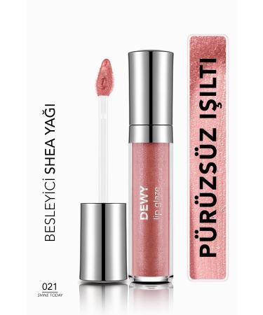Flormar Nourishing Lip Gloss - Dewy Lip Glaze - 021 Shine Today!-8682536069380
