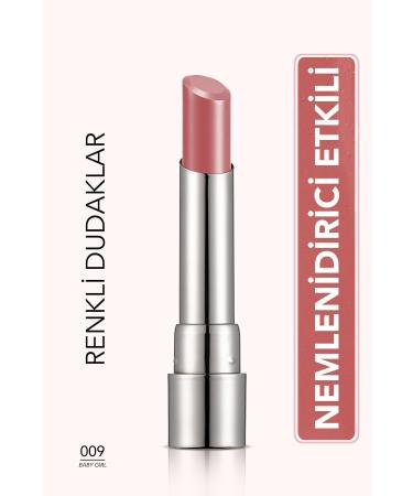 Flormar Moisturizing Shiny Lipstick (PINK) - Sheer Up Lipstick New - 009 Baby Girl - 8682536012072