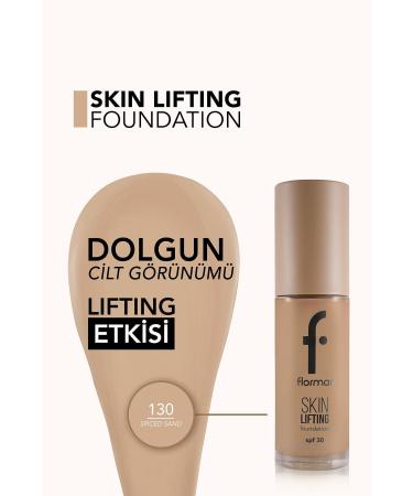 Flormar Spf30 Firming Foundation (WARM UNDERTONE) - Skin Lifting Foundation - 130 Spiced Sand - 8682536059770 - Buy Online on GoSupps.com