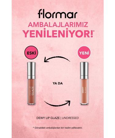 Flormar Nourishing Lip Gloss - Dewy Lip Glaze - 004 Undressed-8682536068079 - Buy Online on GoSupps.com