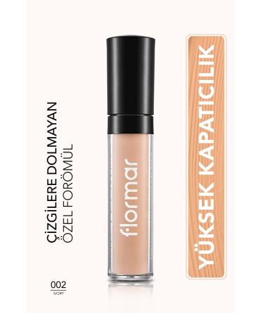 Flormar Dark Circle Prevention Concealer-perfect Coverage Liquid Concealer-002 Ivory-8690604044894