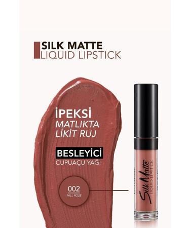 Flormar Velvet Texture Liquid Matte Lipstick - Silk Matte Liquid Lipstick - 002 FALL ROSE - 8690604397280 - Buy Online on GoSupps.com