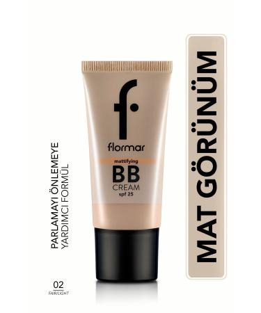 Flormar Matte Finish Bb Cream - Mattifying Bb Cream - 002 Fair-light - 8690604535170