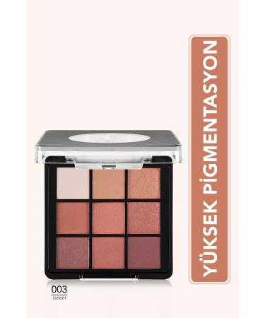 Flormar Matte & Shiny Creamy Eyeshadow Palette - Eye Shadow Palette - 003 Sunset- 8682536048453