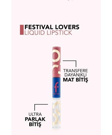 Flormar Shiny Matte Liquid Lipstick - Festival Spirit Lipstick -003 Legendary Lips-8682536045346 - Buy Online on GoSupps.com