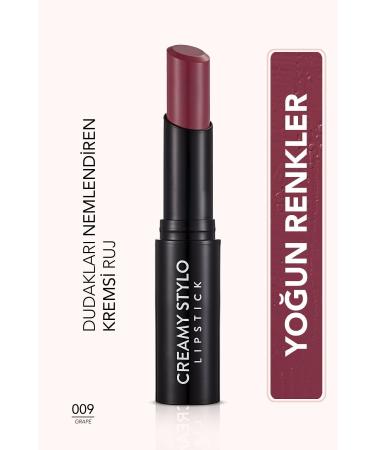 Flormar Semi Glossy Stick Lipstick- Creamy Stylo Lipstick -009 Grape- 8682536013697