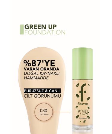 Flormar Green Up Creamy Texture & Matte Finish Vegan Foundation - Buy Online on GoSupps.com