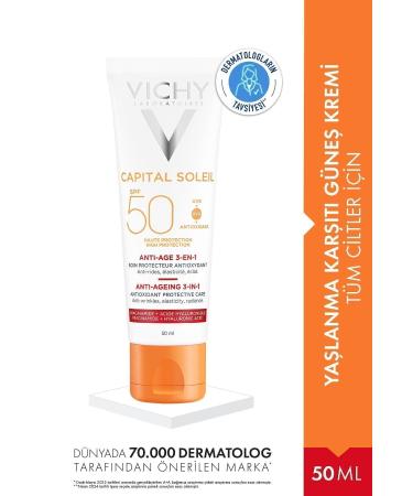 Vichy Ideal Soleil Spf50 Anti Aging Care Cream 50 ml