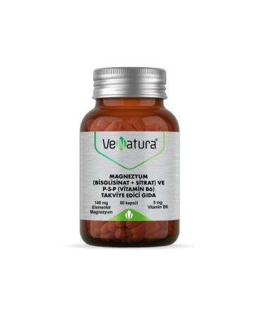 Venatura Magnesium Bisglycinate Citrate P5p B6 60 Capsules