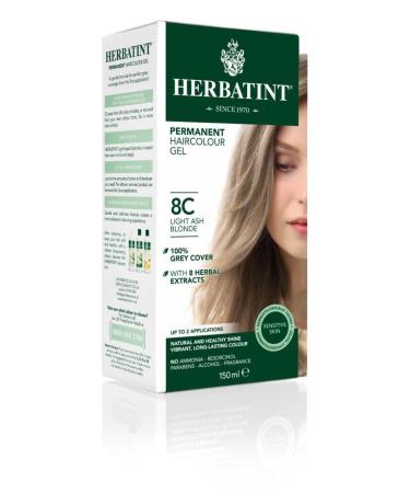 Herbatint 8c Light Ash Blonde 150 ml Herbal Hair Dye