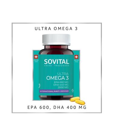 SOVITAL Ultra Omega 3 EPA 660 / DHA 440 MG 60 Pieces Softgel
