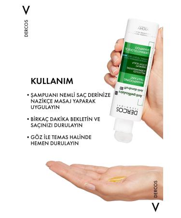 Vichy Dercos Anti-Dandruff Hair Care Shampoo for Normal/Oily Hair 200 ml - Buy Online on GoSupps.com