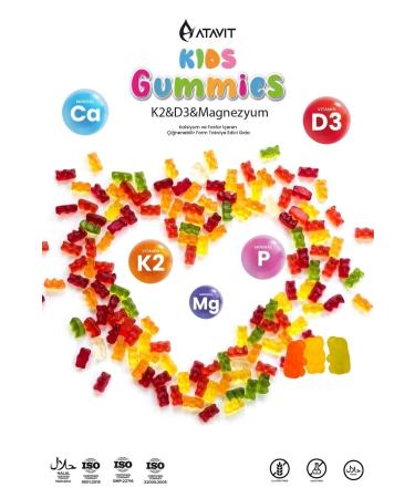 Atavit Omega 3 D3 K2 Magnesium Multivitamin Super 3 Gummies Kids - Buy Online on GoSupps.com