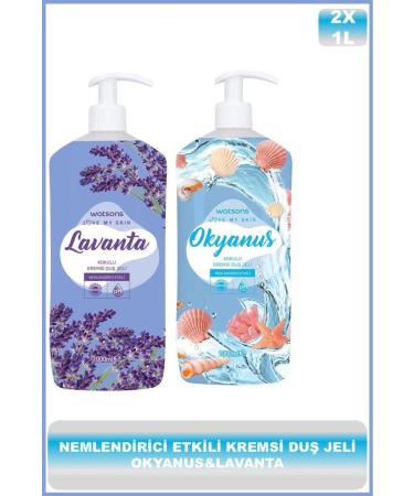 Watsons Creamy Shower Gel 1 L Ocean & Creamy Shower Gel 1 L Lavender