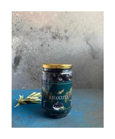 Kharzita Lightly Salted Dried Black Olives 450 gr (VERY LITTLE SALTY)