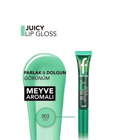 Flormar Fruit Flavored Lip Gloss (APPLE) - Juicy Lip Gloss - 003 Apple - 8682536087735 - Buy Online on GoSupps.com
