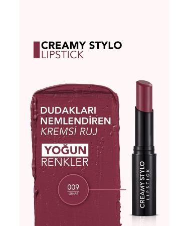Flormar Semi Glossy Stick Lipstick- Creamy Stylo Lipstick -009 Grape- 8682536013697 - Buy Online on GoSupps.com