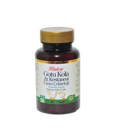 Balen Gotu Kola Horse Chestnut Grape Seed Extract V3 60 Capsules