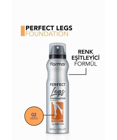 Flormar Tone Equalizing Leg Foundation (warm Undertone) - Perfect Legs Foundation -002 Medium -8690604200689 - Buy Online on GoSupps.com