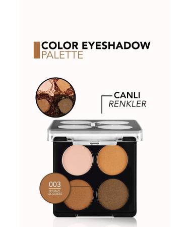 Flormar Matte & Shiny Eyeshadow Palette - Color Eyeshadow Palette - 003 Bronze Goddess - 8682536051170 - Buy Online on GoSupps.com
