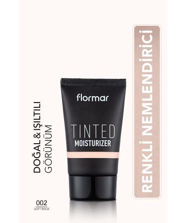 Flormar Foundation - Tinted Moisturizer - 002 Soft Beige - 8682536041362