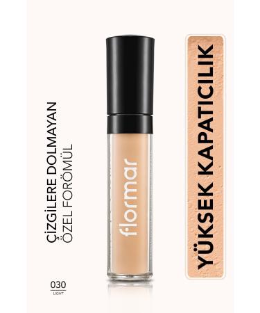 Flormar Liquid Concealer - Perfect Coverage Concealer - 030 Light - 8690604558063