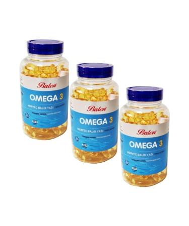Balen Omega 3 Norwegian Fish Oil (triglyceride) yum.kap.1380mg*200*3 Pieces