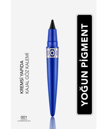 Flormar Soft Tip Kajal Eye Pencil - Kajal Liner Pen - 001 Black - 4251903321532