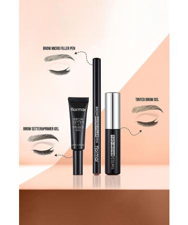 Flormar Water-Resistant Eyebrow Mascara (DARK BROWN) - Tinted Brow Gel - 004 Dark Brown - 8682536034784 - Buy Online on GoSupps.com