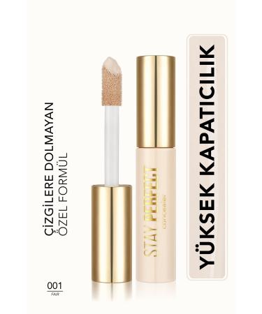 Flormar Natural Finish Concealer (COLD UNDERTONE) - Stay Perfect Concealer - 001 Fair -8682536085441