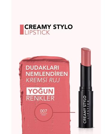 Flormar Semi-Glossy Stick Lipstick (Pastel Pink) - Creamy Stylo Lipstick - 007 Pinky - 8682536013673 - Buy Online on GoSupps.com