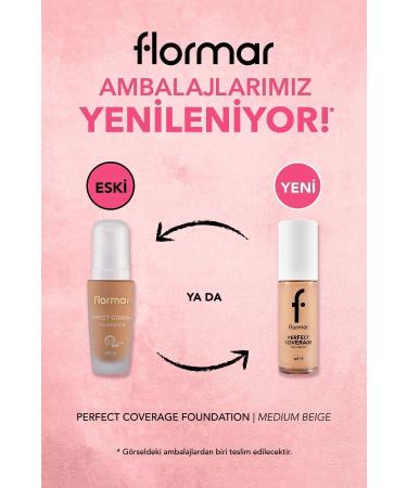 Flormar Perfect Coverage Intensive Concealer Water Based Foundation (Warm Undertone) -113 Medium Beige -8682536058308 - Buy Online on GoSupps.com