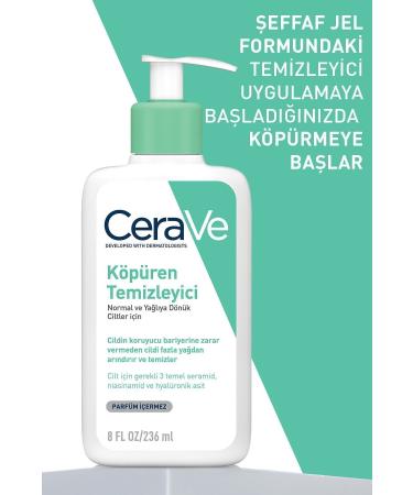 CeraVe Foaming Cleanser for Normal to Oily Skin 236ml - Buy Online on GoSupps.com