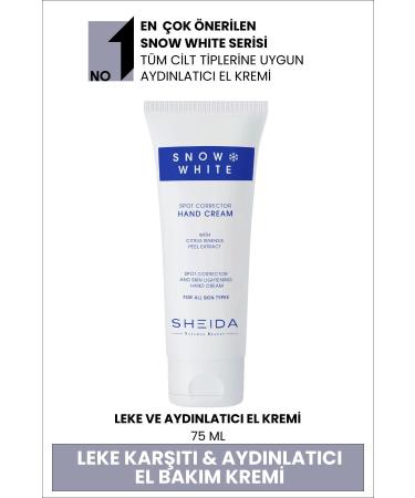 Sheida Snow White Blemish Lightening and Skin Toning Hand Cream 75 ml