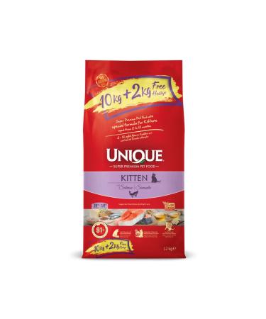 Unique Kitten Cat Food with Salmon 10+2 kg