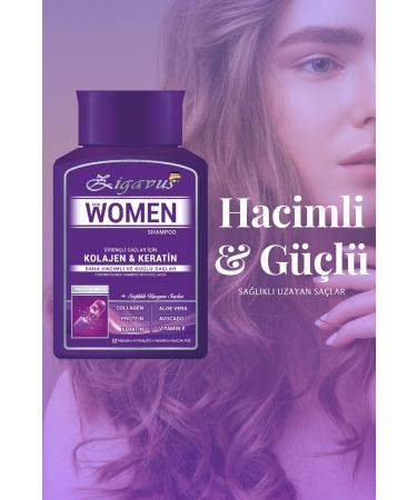 Zigavus Women Collagen - Keratin Shampoo 300 ml Buy 3 Pay 2 - Healthy Growing Hair 8699349130695 - Buy Online on GoSupps.com