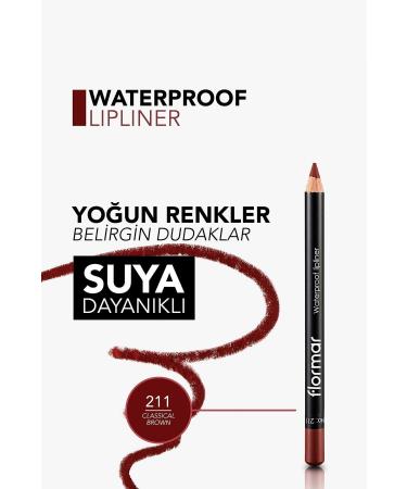 Flormar Lip Pencil - Waterproof Lipliner 211 Classical Brown 8690604111114 - Buy Online on GoSupps.com