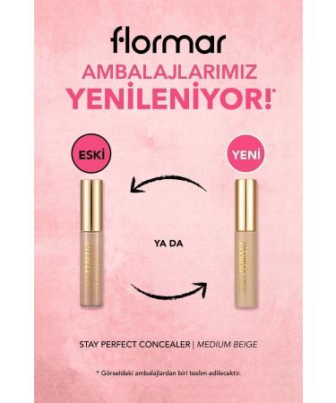 Flormar Natural Finish Concealer (COLD UNDERTONE) - Stay Perfect Concealer - 006 Medium Beige - 8682536085540 - Buy Online on GoSupps.com