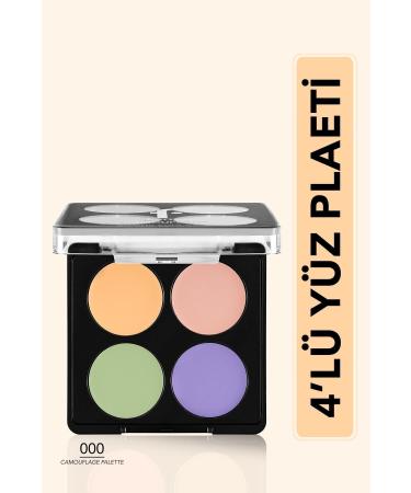 Flormar Cream Concealer Palette (4 COLORS) - Camouflage Palette Concealer - 000 Multi Color - 8682536053815