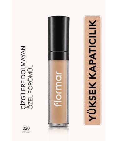 Flormar Liquid Concealer - Perfect Coverage Concealer - 020 Fair-Light - 8690604558056