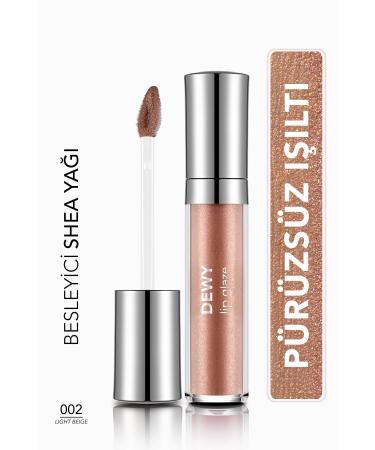 Flormar Nourishing Lip Gloss - Dewy Lip Glaze - 002 Light Beige-8682536068031