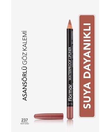 Flormar Waterproof Lipliner - Waterproof Lip Pencil No:237 Rosy Sand 1.14 g 8690604567508